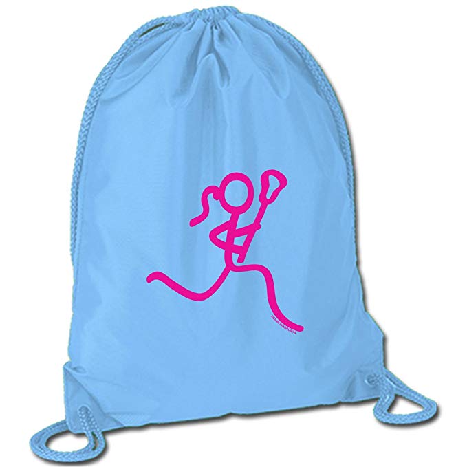 Neon Lax Girl Cinch Sack | Girls Lacrosse Bags by ChalkTalkSPORTS | Multiple Colors