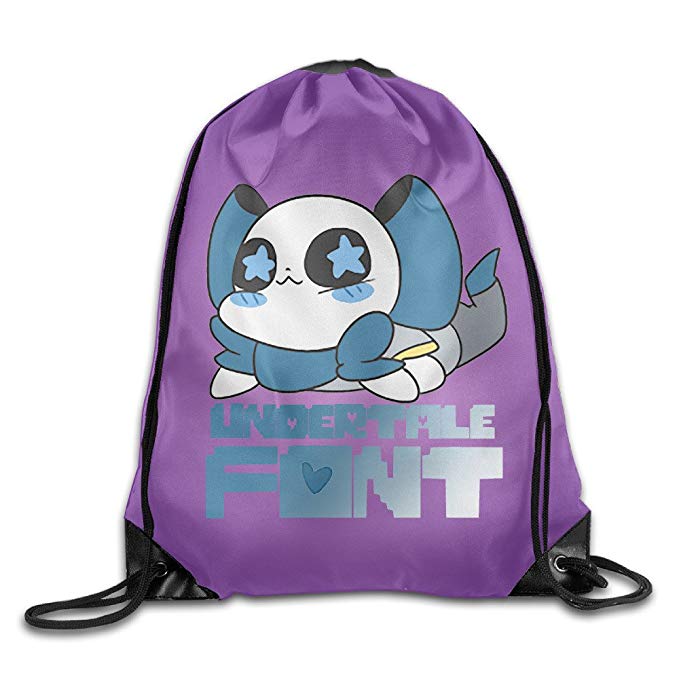 QiBePlo Undertale Trayaurus Candy Gym Drawstring Backpack Sport Bags