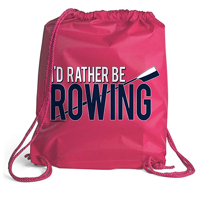 I'd Rather Be Rowing Sport Pack Cinch Sack | Crew Bags by ChalkTalkSPORTS | Multiple Colors