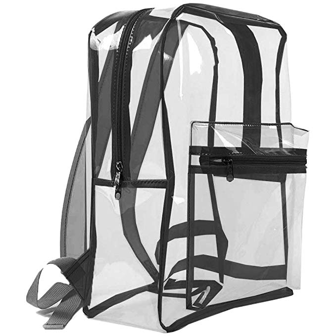 Clear Backpack Drawstring Heavy Duty for School, Security