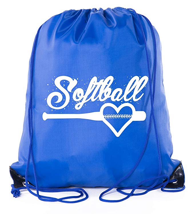Mato & Hash Ladies Softball Drawstring Bags with 3,6, and 10 Pack Bulk options