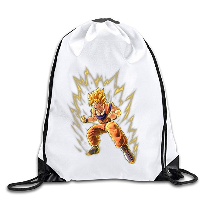 BOoottty Render Dragon Ball Z Goku Drawstring Backpack Bag