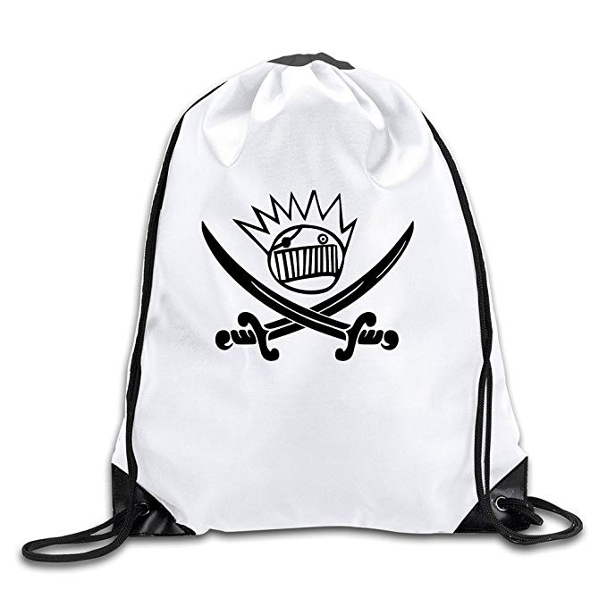 BOoottty Ween Pirate Logo Drawstring Backpack Bag