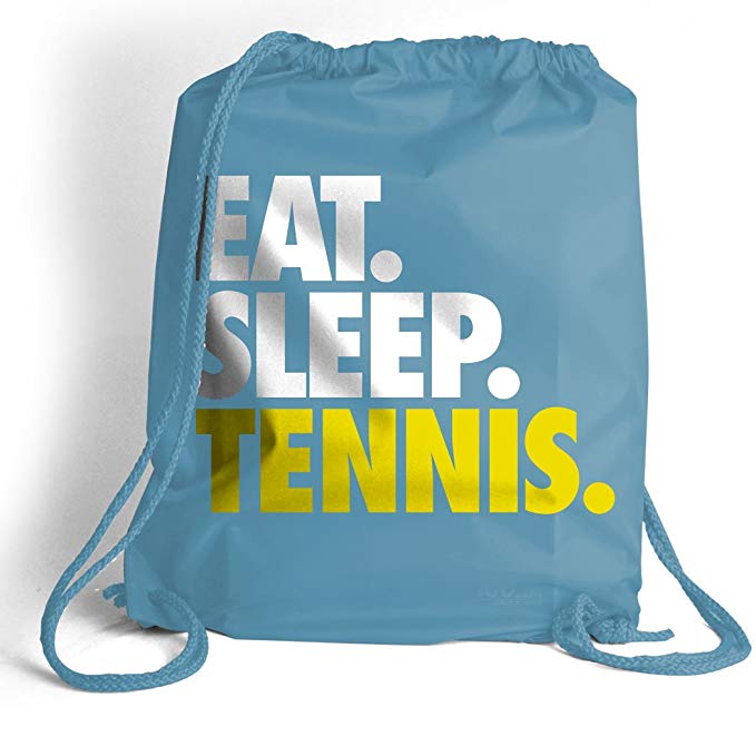 Eat. Sleep. Tennis. Cinch Sack | Tennis Bags by ChalkTalkSPORTS | Multiple Colors