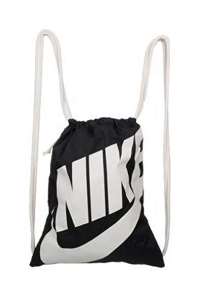 NIKE Heritage Gym Sack Pack, Black, One Size