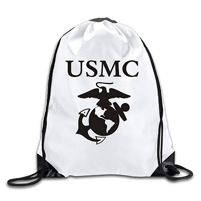 BOoottty United States Marine Corps Drawstring Backpack Bag