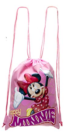 Disney Minnie Mouse Pink Drawstring Backpack