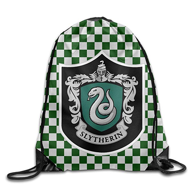 AYASHOP Harry Potter Slytherin Drawstring Backpack Sack Bag/Travel Bag