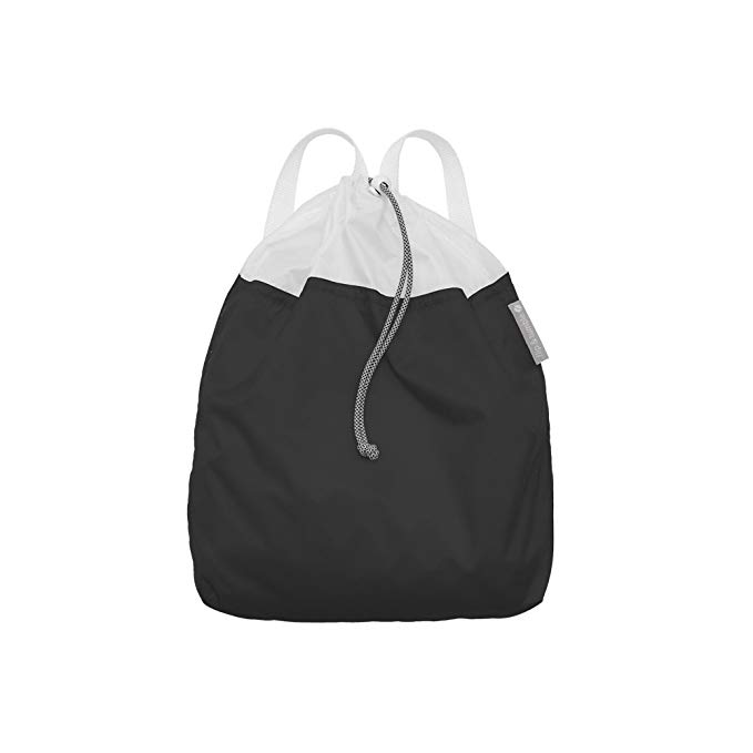 Flip & Tumble Bag – Great Foldable Travel Drawstring Backpack, Black, One Size