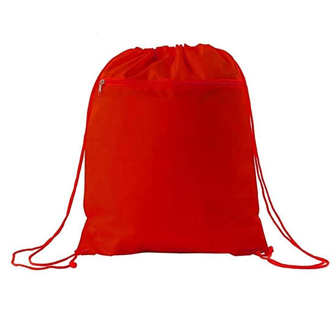 ProEquip Gym Drawstring Sack Bag Gym Bag (Red, Yellow, Royal, Pink, Navy, Black)