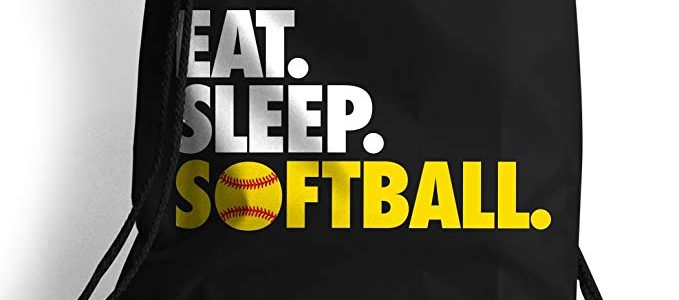 Eat. Sleep. Softball. Cinch Sack | Softball Bags by ChalkTalkSPORTS | Multiple Colors Review