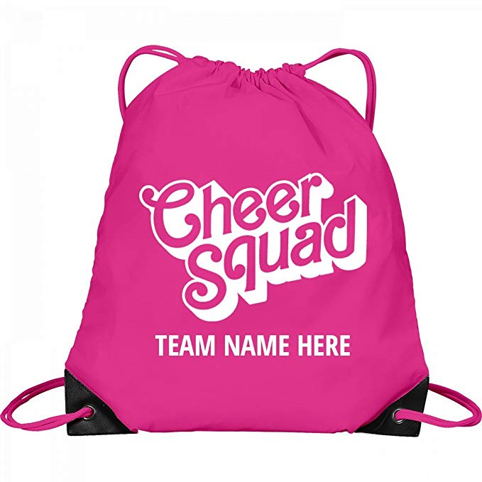 Cheer Squad Custom Team Bag: Port & Company Drawstring Bag