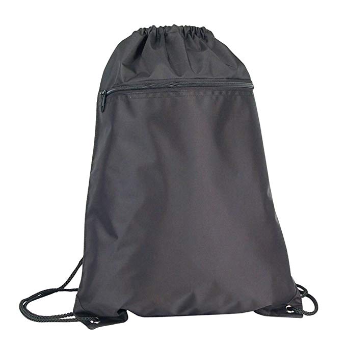 Drawstring Backpack Sack Bag, Gym tote Bag (Yellow, Red, Black, Royal, Pink, Navy)