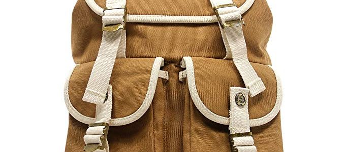 Ahmik Military Canvas Vintage Casual Drawstring Backpack 8001 Review