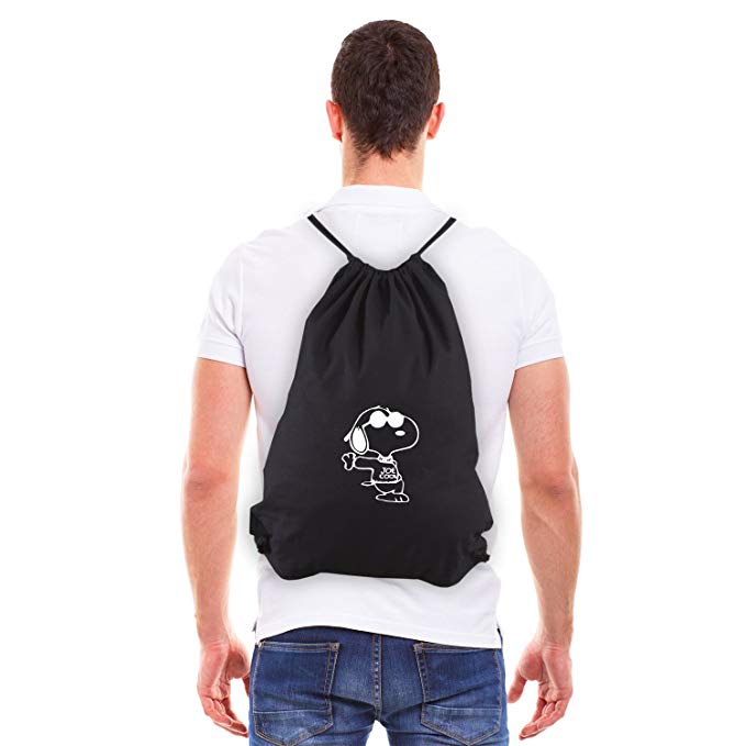 Snoopy Joe Cool Eco-Friendly Reusable Canvas Draw String Bag