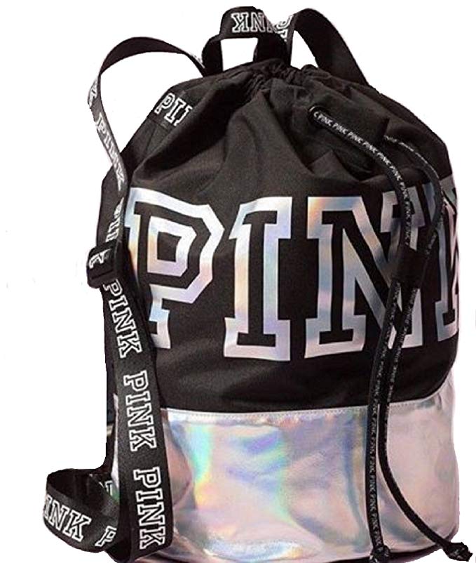 Victoria's Secret PINK Iridescent Limited Edition 2017 Drawstring Backpack