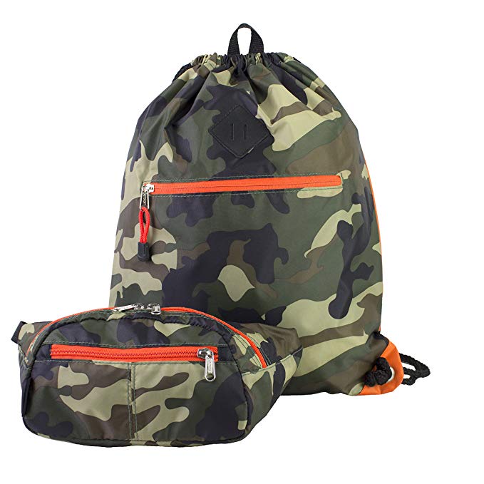 Eastsport Absolute Sport Belt Bag and Drawstring Backpack